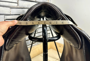 17 1/2” MW Spalding Eclipse Dressage Saddle - Brown