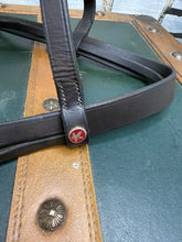 Load image into Gallery viewer, Jeffries Hunter Snaffle Bridle - Brown -Full Size- English Leather