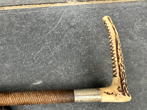 Gents Vintage Braided Hunt Whip with Thong