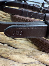 Load image into Gallery viewer, S/H Colliegate Padded Flash Bridle &amp; Flexi Reins - Brown - Cob