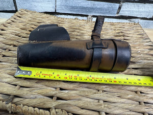 S/H English Leather Vintage Hunting Saddle Flask Case