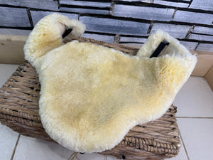 S/H Lemieux Lambskin Wool Stud Girth Cover - Natural - Large