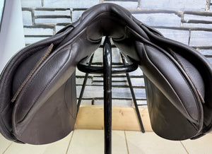 17 1/2” MW/Changeable Gullet Kent & Masters S Series Jump Saddle - Brown