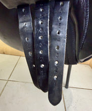 Load image into Gallery viewer, 17 1/2” MW Ideal 1350 GP Saddle - ESTA -Black- Big Blocks - English Leather