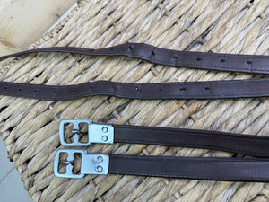 S/H 48” English Style Saddlery Non-Stretch Stirrup Leathers