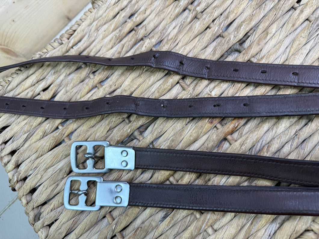 S/H 48” English Style Saddlery Non-Stretch Stirrup Leathers
