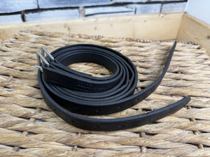 S/H 64” Gents Lemetex Stirrup Leathers - Black