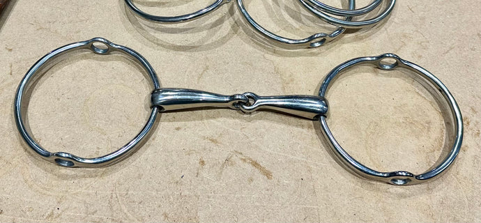 5 1/2” Large Ring Stainless Steel Polo Running Gag Bit