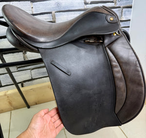 16” Medium Barrie Swain English Pony GP Saddle - Black
