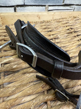 Load image into Gallery viewer, S/H English Hackamore - Chain Back - Brown - Full