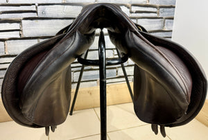 17-17 1/2” MW Paul Jones Jump Saddle - Brown