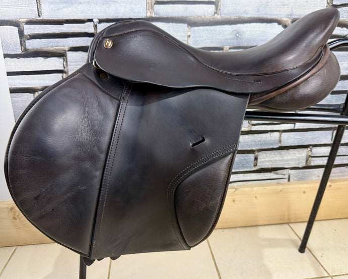 17-17 1/2” MW Paul Jones Jump Saddle - Brown