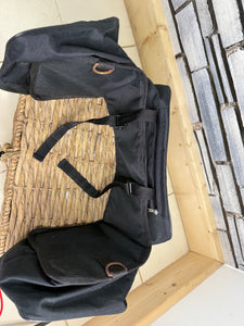 S/H Saddle Bags with Top Bags - Black