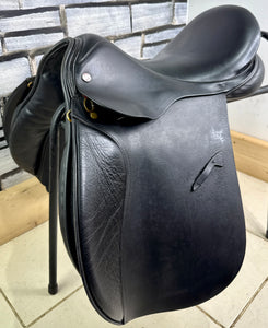 17 1/2” Medium Jeffries Falcon Event GP Saddle - Black