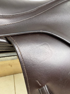 17” Medium Albion K3 MonoFlap Jump Saddle - Brown