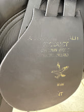 Load image into Gallery viewer, 18” Wide Jeffries Falcon Hawk Event Saddle - Black