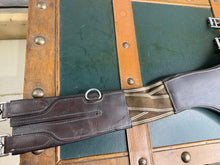 Load image into Gallery viewer, 52” Elasticated Leather Stud/Jumping Stud Girth-Brown - Soft Padding