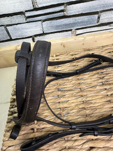 S/H English Sabre Flash Bridle - Brown/Brass - Full
