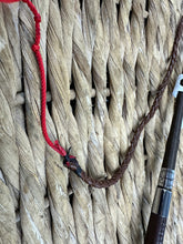 Load image into Gallery viewer, In-Hand Welsh Cob Dealer Show Whip with Plaited Thong - Brown/Black