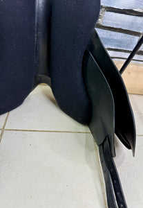 17” XW Nick Dolman Holistic Dressage Saddle - Black