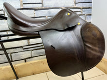Load image into Gallery viewer, 17” Medium Prestige Appaloosa Hippos GP/Jump Saddle - Brown - All Purpose, XC etc