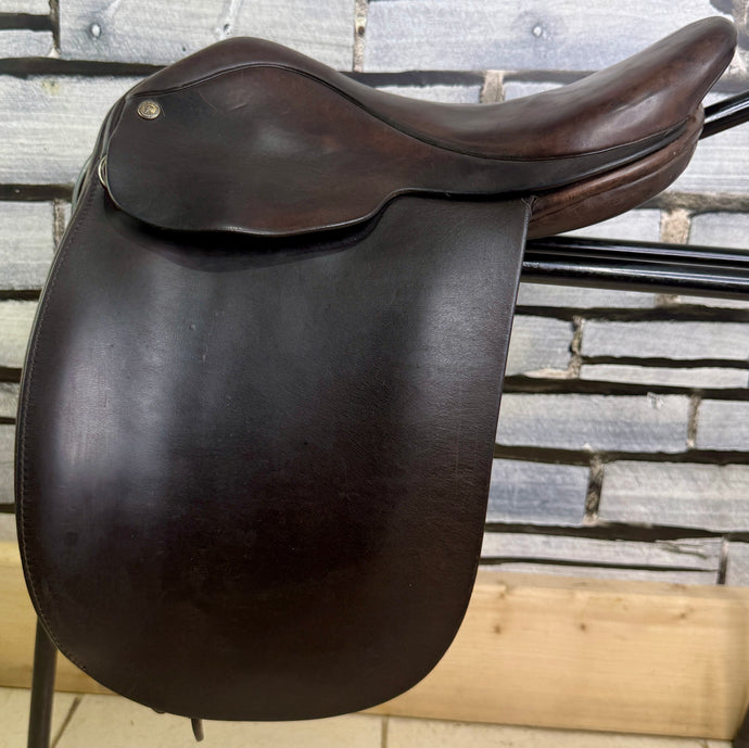 15” Wide Fylde Hayden English Pony WH/Show Saddle - Brown