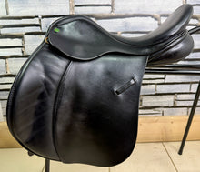 Load image into Gallery viewer, 17 1/2” MW Ideal 1350 GP Saddle - Black - Big Blocks - English Leather
