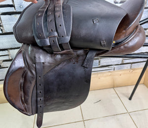 16 1/2” XW Saddleworld/L.A. Jones GP Saddle - Brown