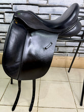 Load image into Gallery viewer, 16 1/2” XXW Ideal Suzannah Dressage Saddle -Black- Giant Blocks - Mega Wide!