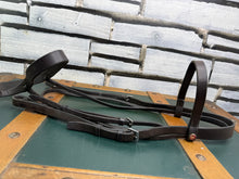 Load image into Gallery viewer, Jeffries Hunter Snaffle Bridle - Brown -Full Size- English Leather