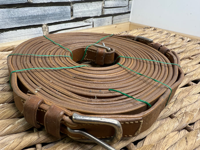 S/H Leather Driving Reins - Tan - Cob