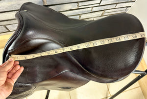 17 1/2” MW Spalding Eclipse Dressage Saddle - Brown