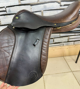 17” Wide Native Pony Saddle Company GP/WH Saddle - Brown