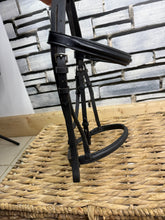Load image into Gallery viewer, S/H English Cavesson Snaffle Bridle -Black- Pony