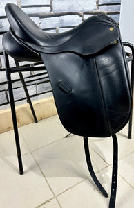 17 1/2” Medium Ideal Suzannah Dressage Saddle - Black