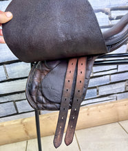 Load image into Gallery viewer, 11 1/2” MW Robinsons English Tiny Pony Saddle - Brown