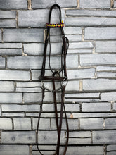 Load image into Gallery viewer, S/H English Traditional Complete Snaffle Bridle - Brown - Full