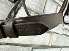 Load image into Gallery viewer, S/H English Hunter Bridle 1” Noseband - Brown - Pony
