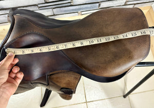 17” Medium Pariani Monoflap Jump/XC Saddle - Brown