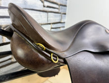 Load image into Gallery viewer, 17” XW Jeffries Stamford WH Saddle - Brown