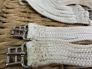 S/H 47” Stubben Cord Anti-Chafe Girth - White