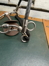 Load image into Gallery viewer, 5 1/2” Beris Tandem Black Sweet Iron Double Jointed Hackamore Combination Bit