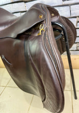 Load image into Gallery viewer, 17” Wide-XW Symmonds Olympus Forward Cut GP Saddle - Brown