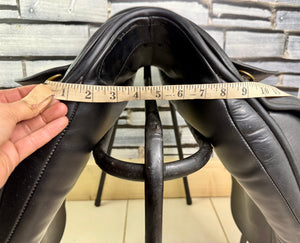 18” MW Ideal Suzannah LH Dressage Saddle - Black