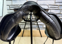 Load image into Gallery viewer, 16 1/2” XXW Ideal Suzannah Dressage Saddle -Black- Giant Blocks - Mega Wide!