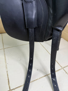 18” MW Ideal Suzannah LH Dressage Saddle - Black