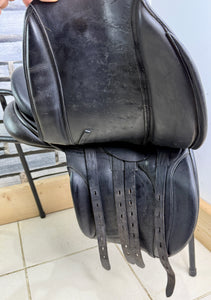 17” Wide Native Pony/Comfort Saddles WH Saddle - Black