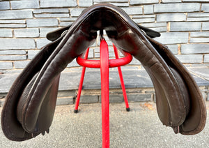 16 1/2” MW Oakfield WH/VSD Saddle - Brown