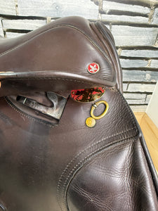 17” Wide Jeffries Falcon Hawk Event GP Saddle - Brown