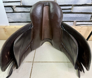 15 1/2” Wide-XW Sturgess English WH Pony  Show Saddle - Brown